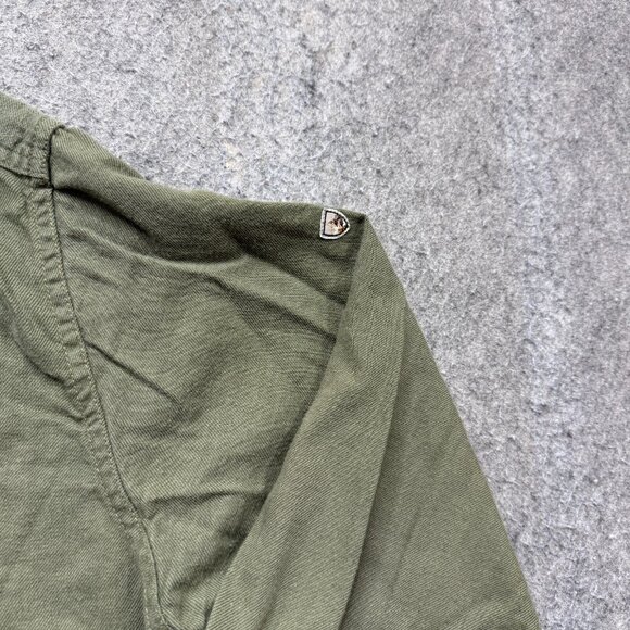 Kuhl Work Shirt Men L Green Long Sleeve Cotton Tencel Canvas Pockets - Picture 4 of 15